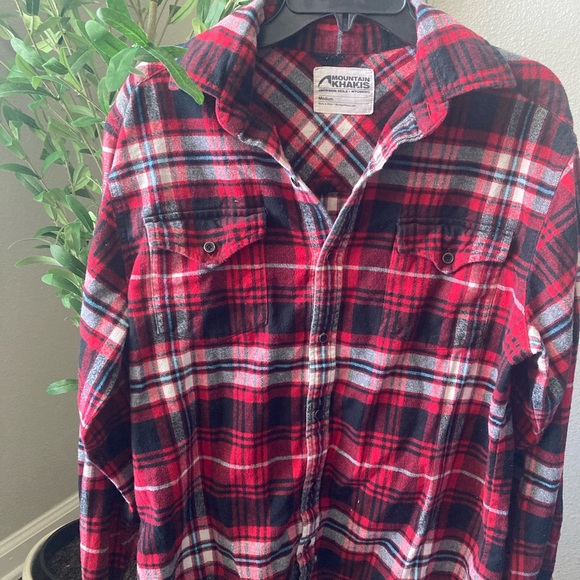 Mountain Khakis Medium Red/Black Comfy Flannel - Picture 3 of 4